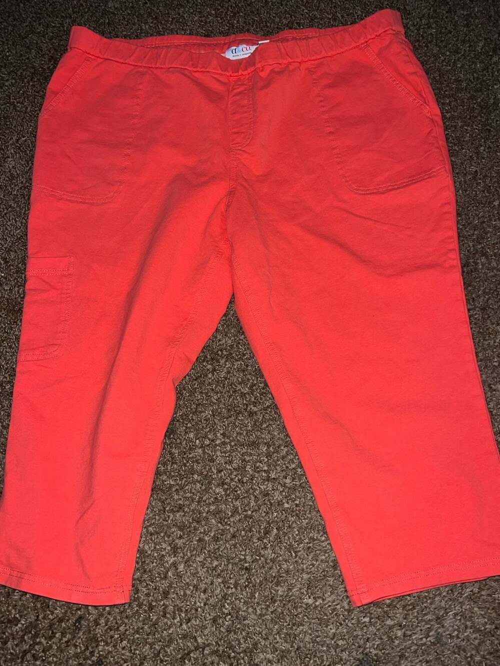 Denim & Co. Women's Coral Cargo Capri Pants